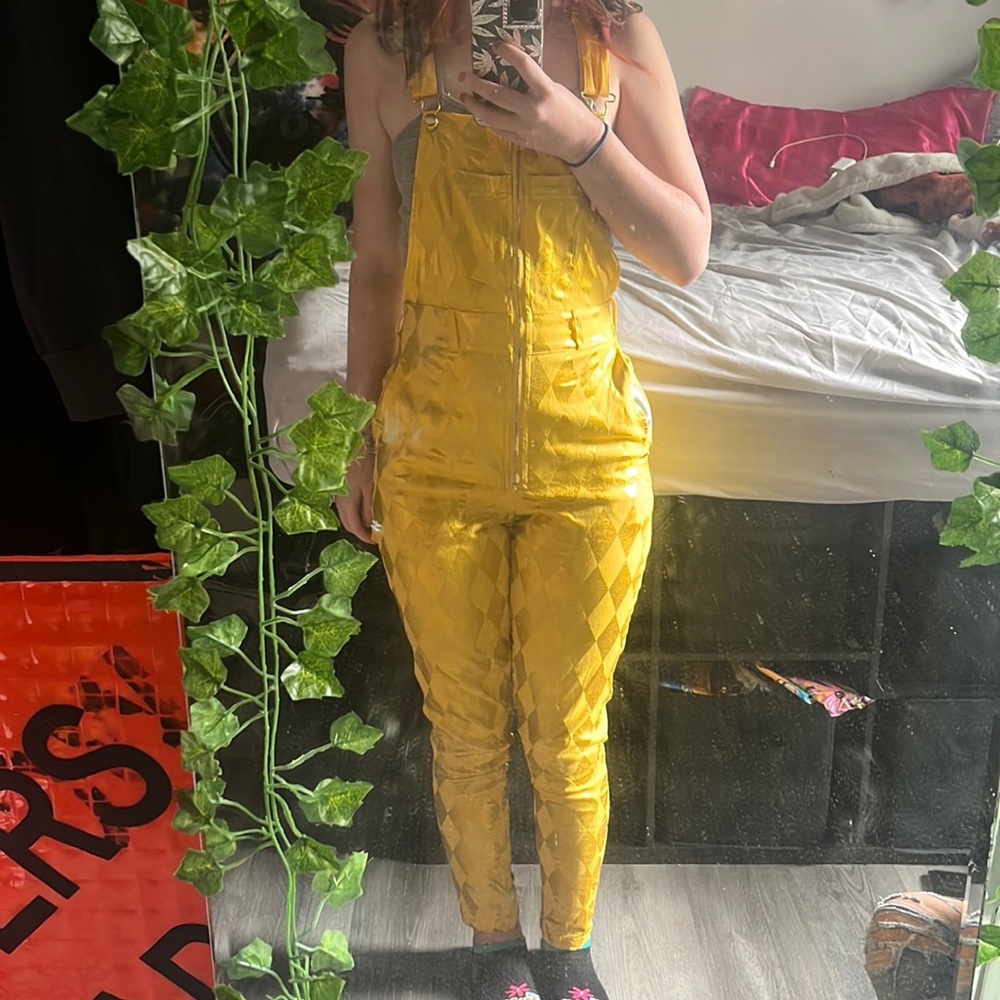 Yellow Harley Quinn jumpsuit